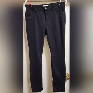 Liz Claiborne Black Straight Leg Jeans Sz 8 LIKE NEW!